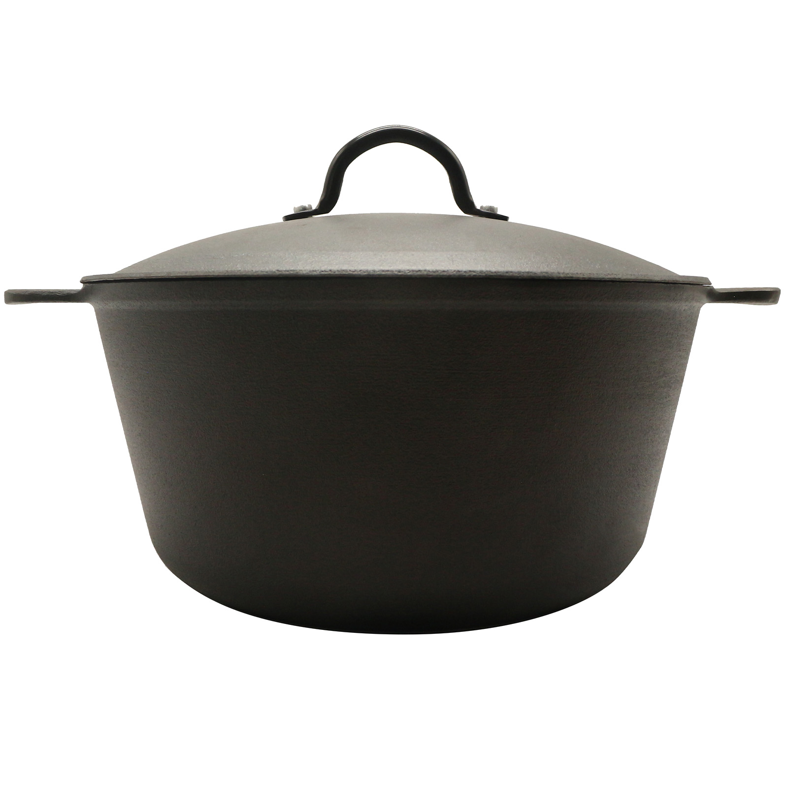 Camping Cooking Dutch Oven - HANSMART หม้ออบดัตช์เหล็กหล่อขนาด 5.2 ควอร์ต น้ำหนักเบา พร้อมฝาปิด,