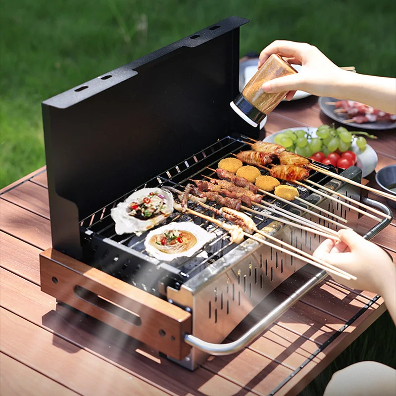 เตาย่างถ่านพับได้ น้ำหนักเบา โ - Camping Cooking Requirements บทวิจารณ์และราคา