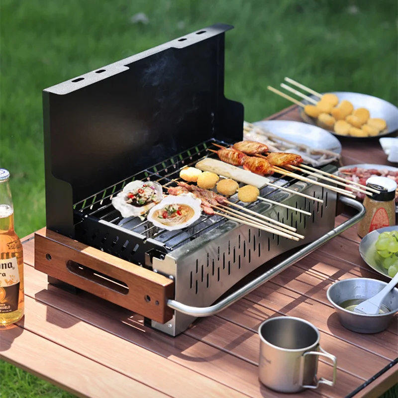 เตาย่างถ่านพับได้ น้ำหนักเบา โ - Camping Cooking Requirements บทวิจารณ์และราคา