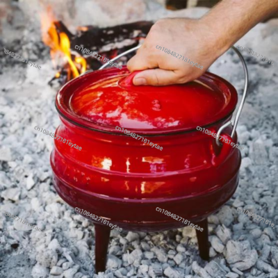 หม้อเหล็กหล่อเคลือบแบบใหม่สำหร - Camping Cooking Dutch Oven บทวิจารณ์และราคา