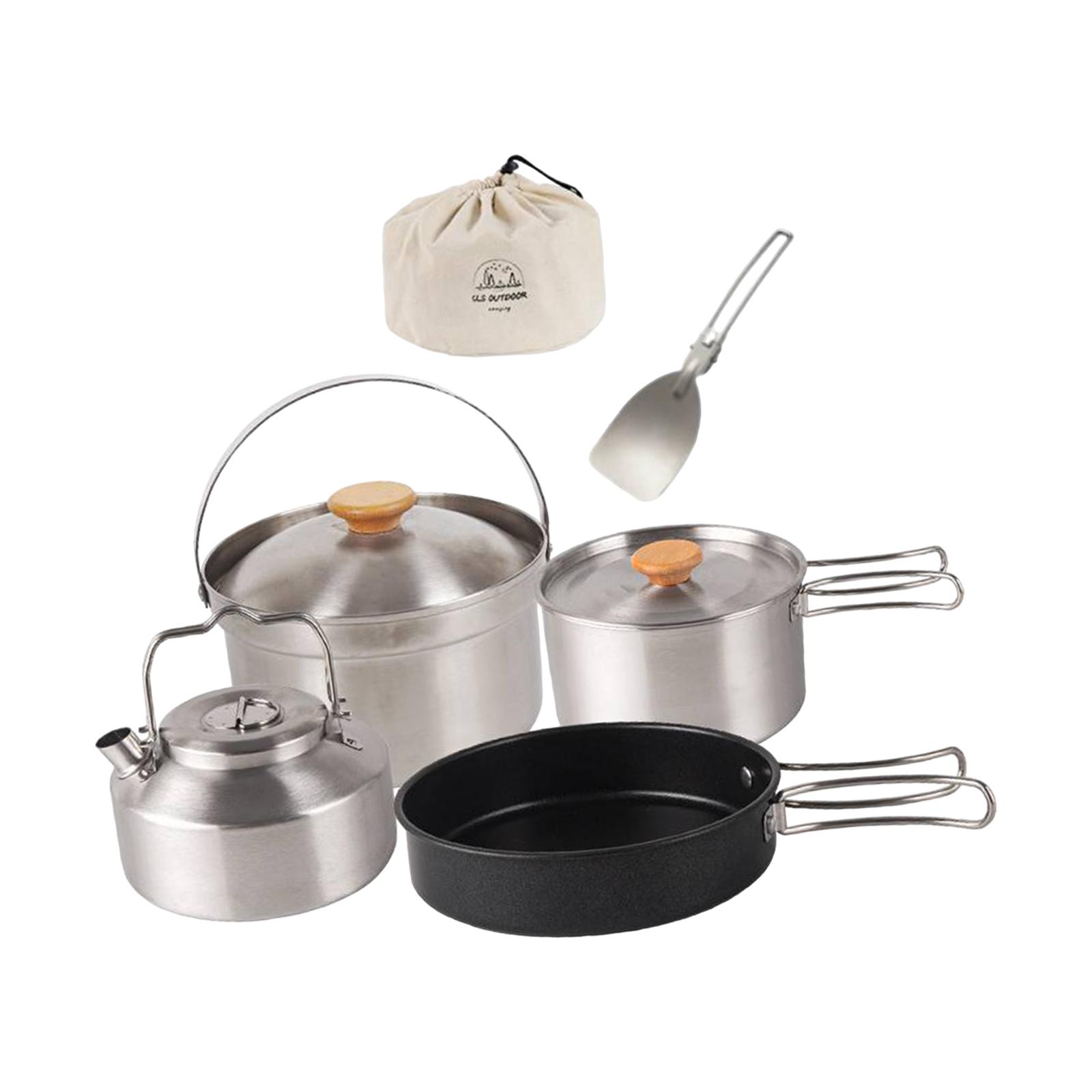 ชุดเครื่องครัวสำหรับตั้งแคมป์  - Camping Cooking Set Non Stick บทวิจารณ์และราคา