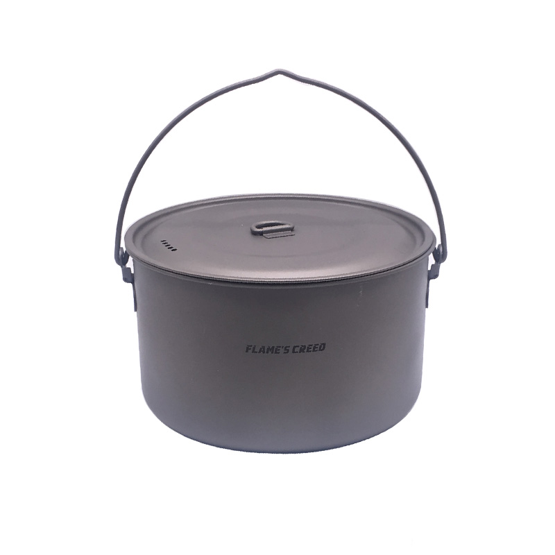 FLAME'S CREED 1100 ml 1950 ml  - Camping Cooking Frying Pan บทวิจารณ์และราคา
