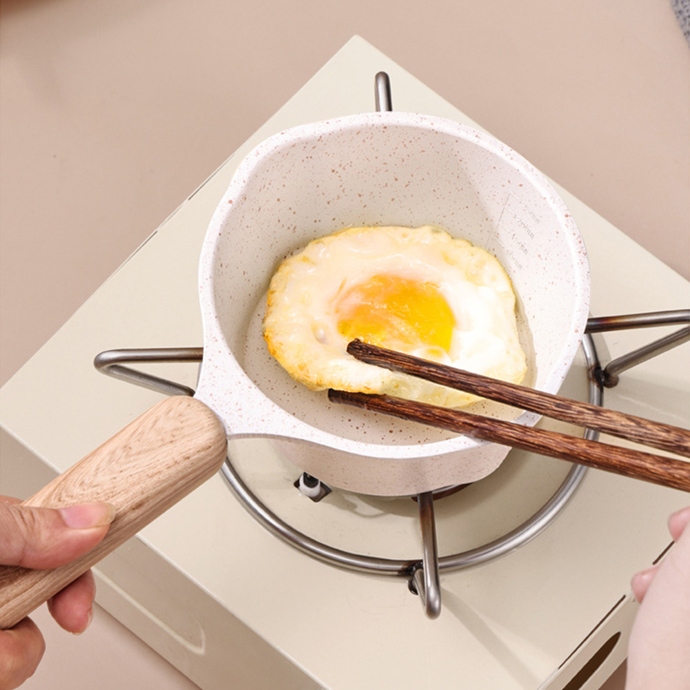 กระทะต้มขนาดเล็ก ด้ามจับไม้ เค - Camping Cooking Frying Pan บทวิจารณ์และราคา