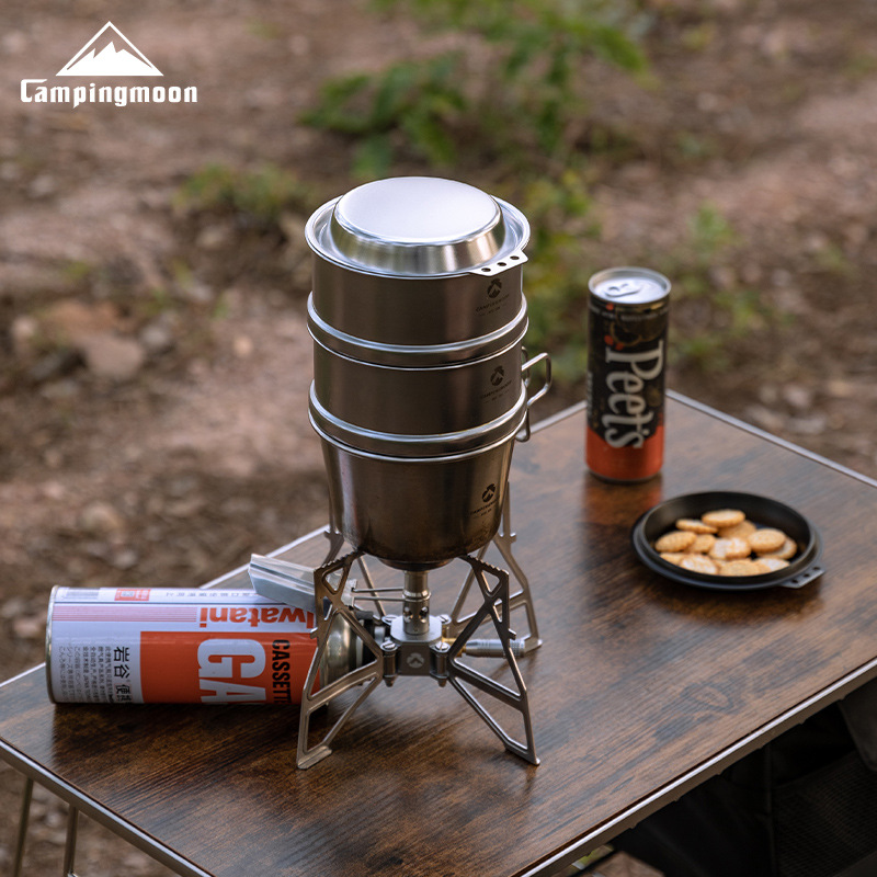 กระทะสแตนเลสหนาพิเศษ CAMPINGMO - Camping Cooking Frying Pan บทวิจารณ์และราคา