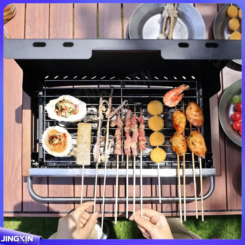 เตาย่างถ่านพับได้แบบน้ำหนักเบา - Camping Cooking Requirements บทวิจารณ์และราคา