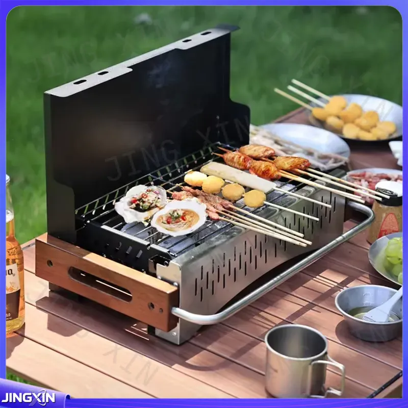 เตาย่างถ่านพับได้แบบน้ำหนักเบา - Camping Cooking Requirements บทวิจารณ์และราคา