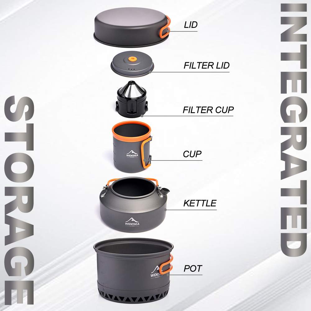 Camping Tableware ชุดเครื่องคร - Camping Cooking Kit บทวิจารณ์และราคา