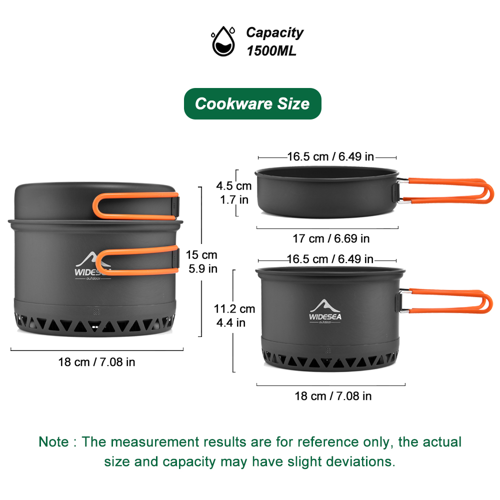 Camping Tableware ชุดเครื่องคร - Camping Cooking Kit บทวิจารณ์และราคา