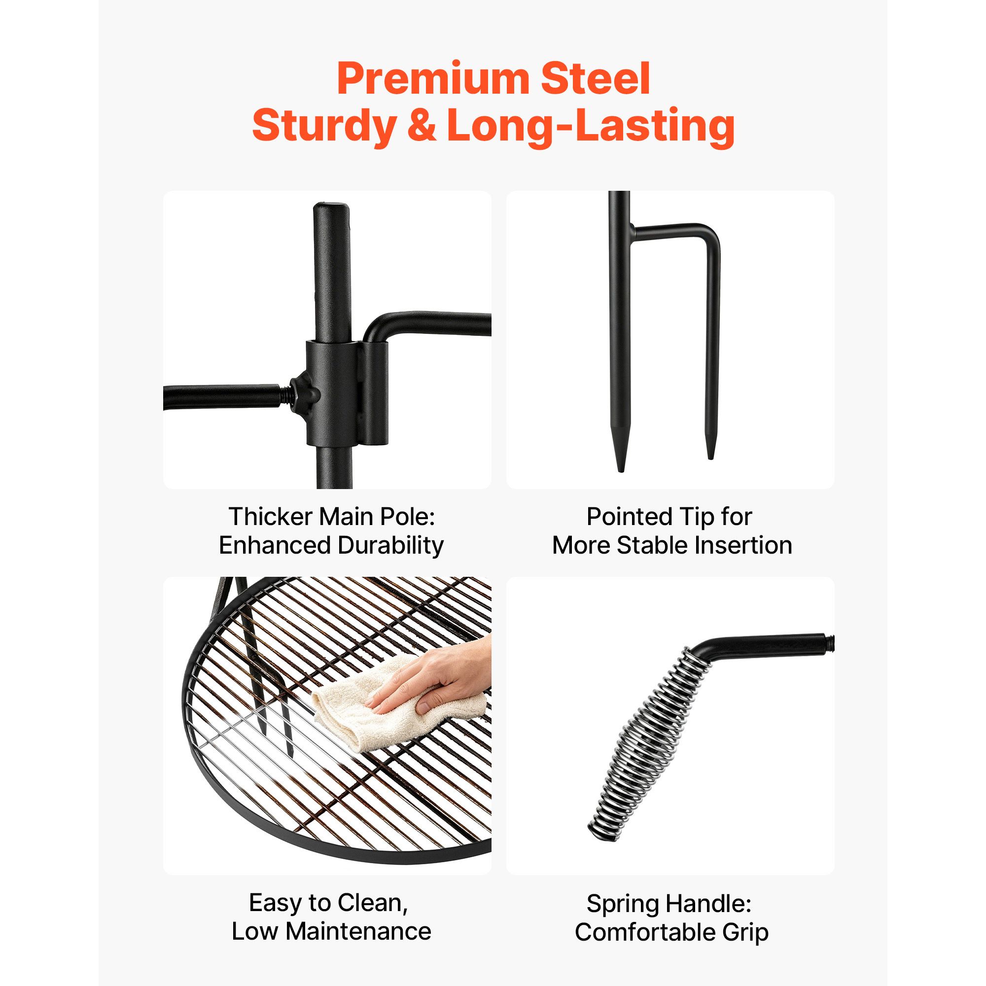 เตาย่างแบบหมุนสำหรับแคมป์ไฟ ขน - Camping Cooking Over Fire บทวิจารณ์และราคา