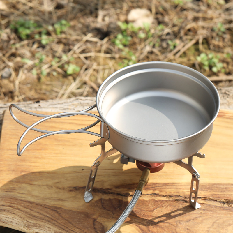 กระทะทำอาหารไทเทเนียมสำหรับตั้ - Camping Cooking Frying Pan บทวิจารณ์และราคา