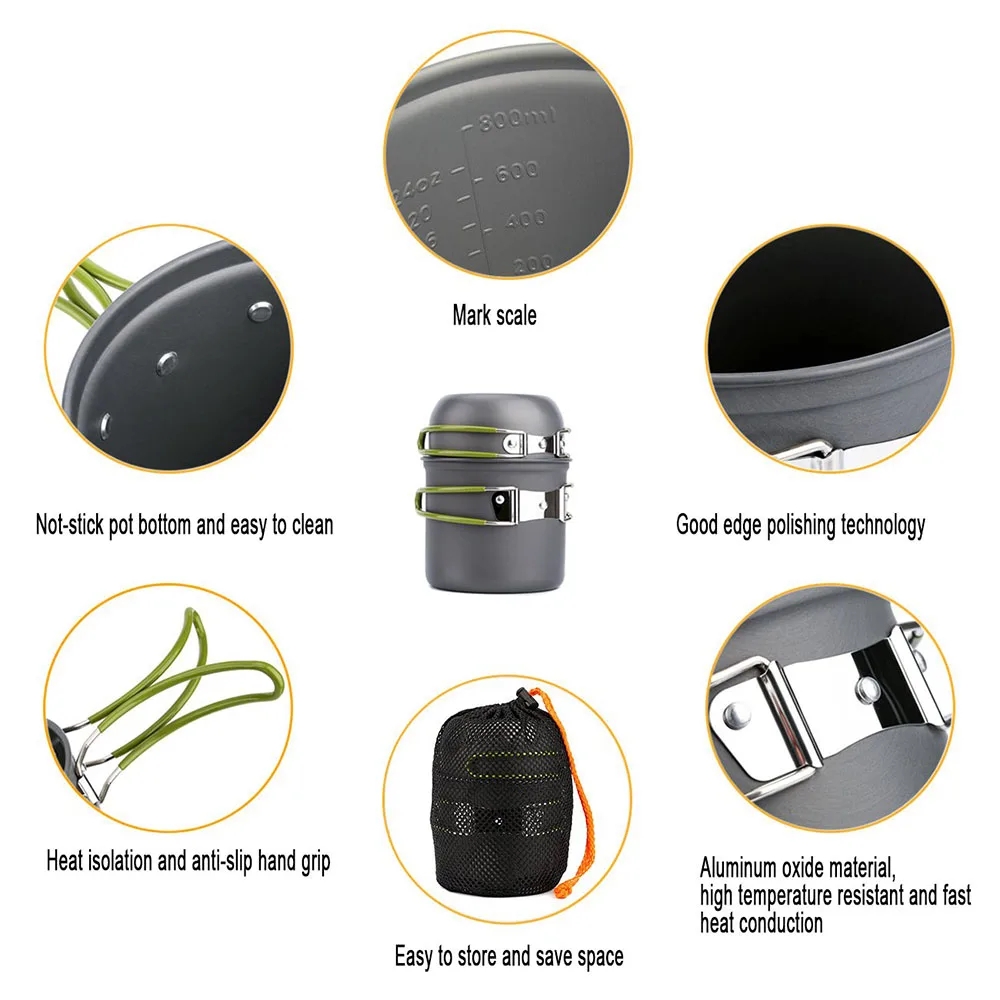 เครื่องครัวตั้งแคมป์ Mess Kit  - Camping Cooking Full Set บทวิจารณ์และราคา