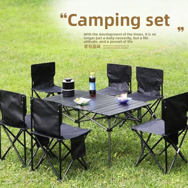 ชุดโต๊ะและเก้าอี้พกพาสำหรับกิจ - Camping Cooking Full Set บทวิจารณ์และราคา