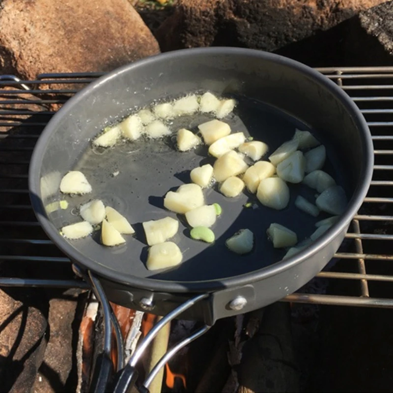 กระทะแบบพกพากระทะนอนสติ๊กแบบกะ - Camping Cooking Griddle บทวิจารณ์และราคา