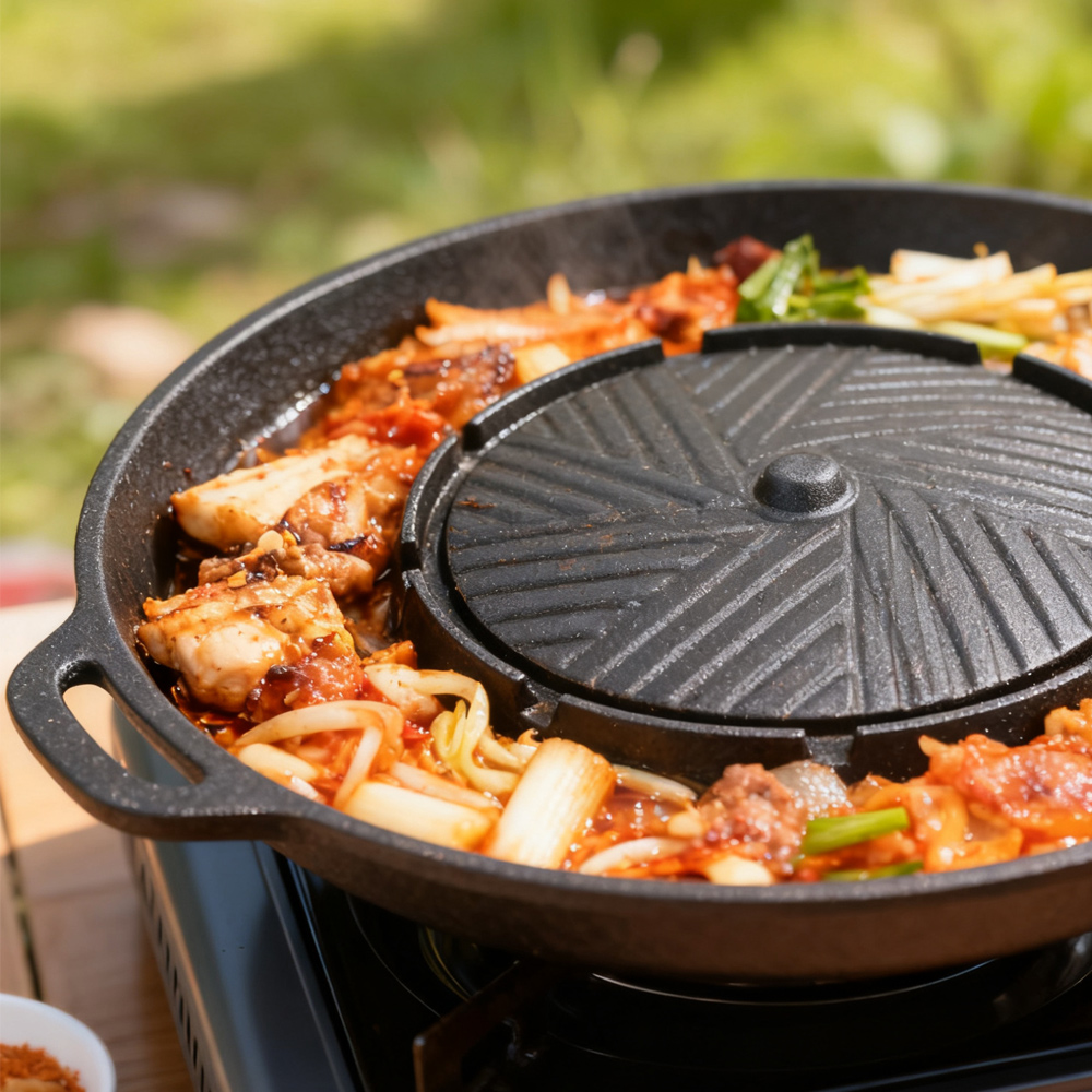 กระทะปิ้งย่างเกาหลี KOSUN 2 in - Camping Cooking Disc บทวิจารณ์และราคา
