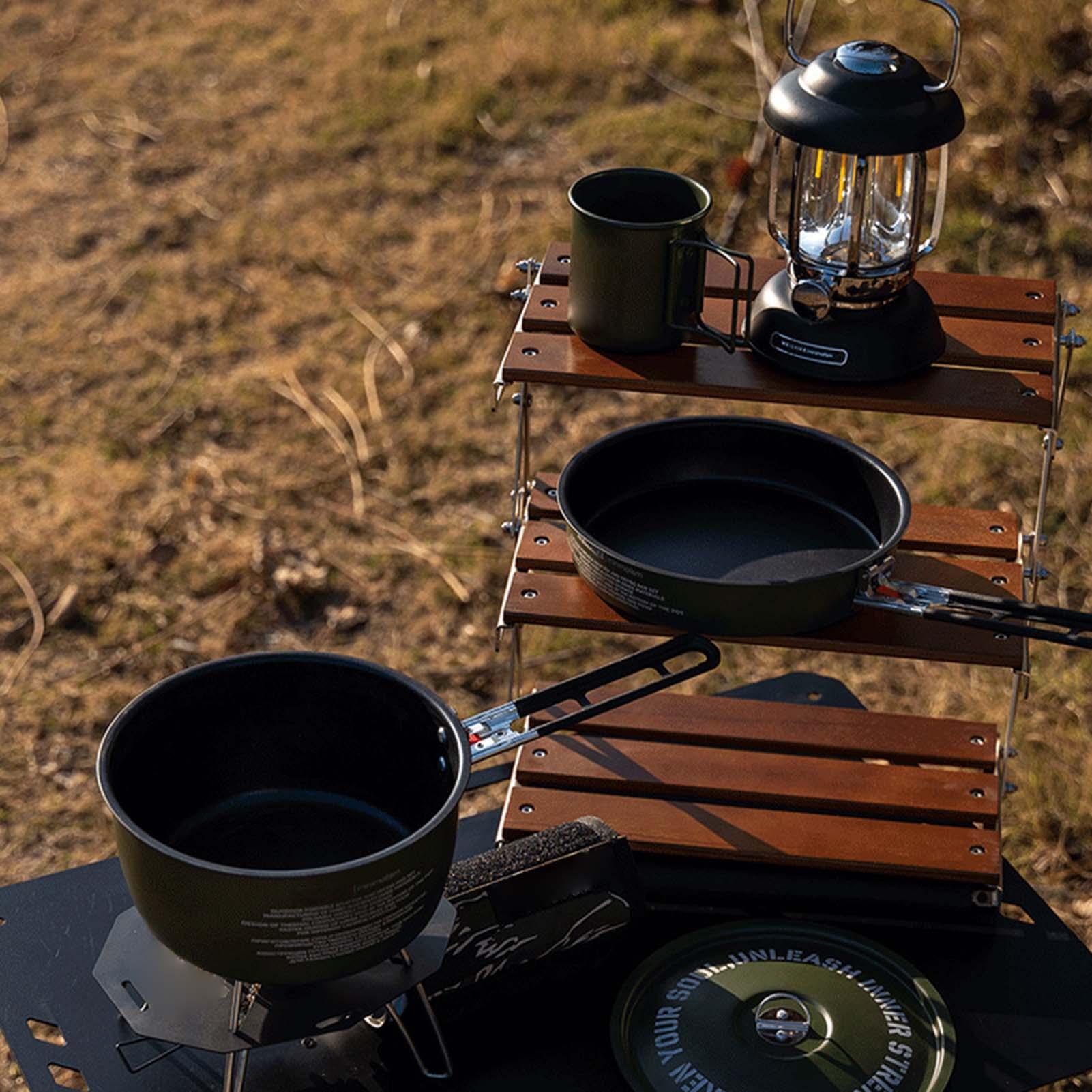 ชุดเครื่องครัวตั้งแคมป์ แคมป์ป - Camping Cooking Set Detachable Handle บทวิจารณ์และราคา