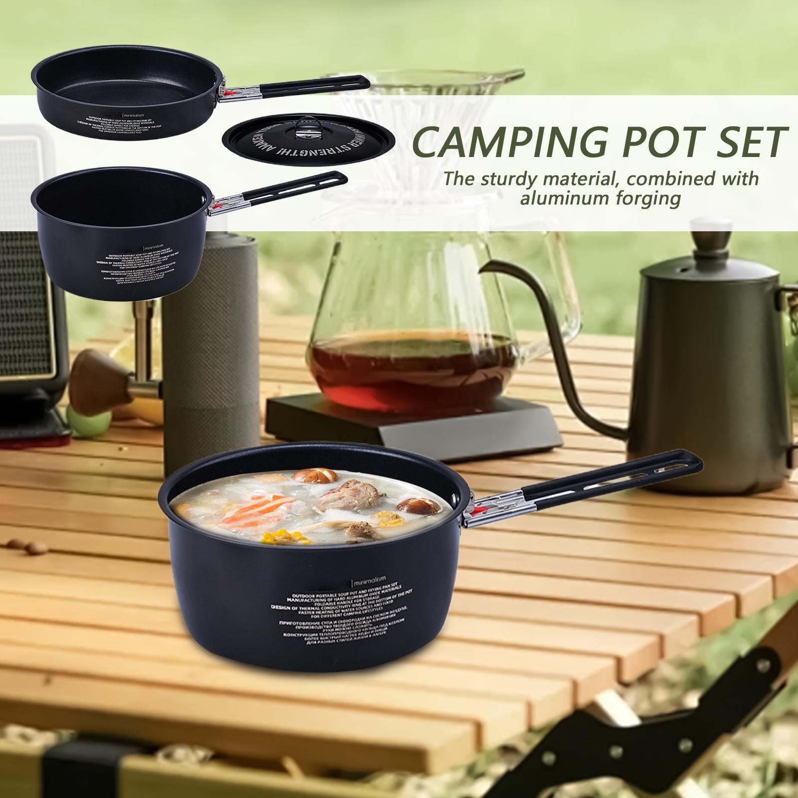 ชุดเครื่องครัวตั้งแคมป์ แคมป์ป - Camping Cooking Set Detachable Handle บทวิจารณ์และราคา