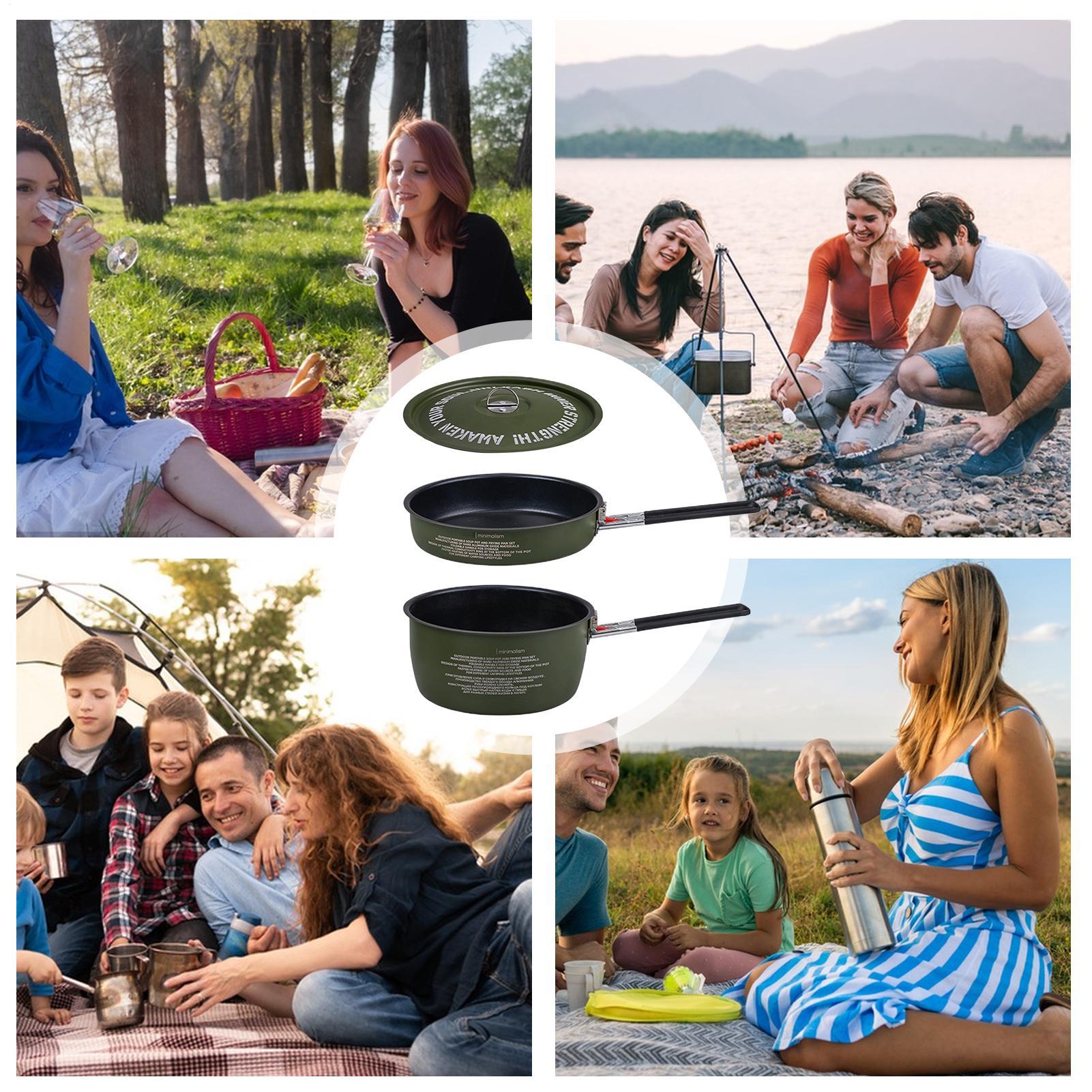 ชุดเครื่องครัวตั้งแคมป์ แคมป์ป - Camping Cooking Set Detachable Handle บทวิจารณ์และราคา