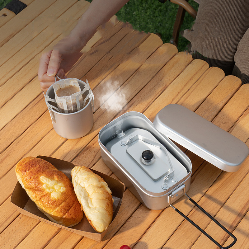 กาน้ำชาแบบพกพาสำหรับปิกนิกการต - Camping Cooking Full Set บทวิจารณ์และราคา