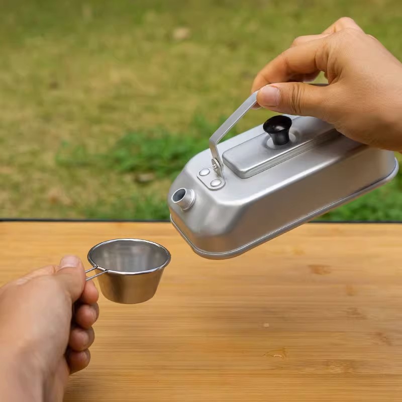 กาน้ำชาแบบพกพาสำหรับปิกนิกการต - Camping Cooking Full Set บทวิจารณ์และราคา