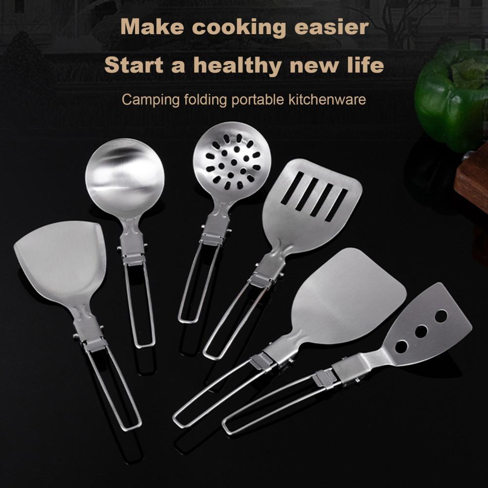ตะหลิวสแตนเลสสำหรับแคมป์ปิ้ง ช - Camping Cooking Set Non Stick บทวิจารณ์และราคา
