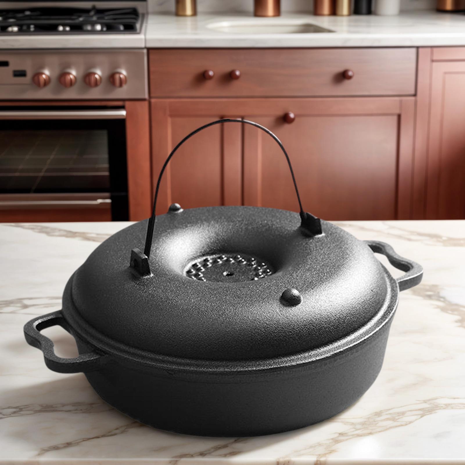 หม้อเหล็กหล่อสำหรับทำอาหาร ทนท - Camping Cooking Dutch Oven บทวิจารณ์และราคา
