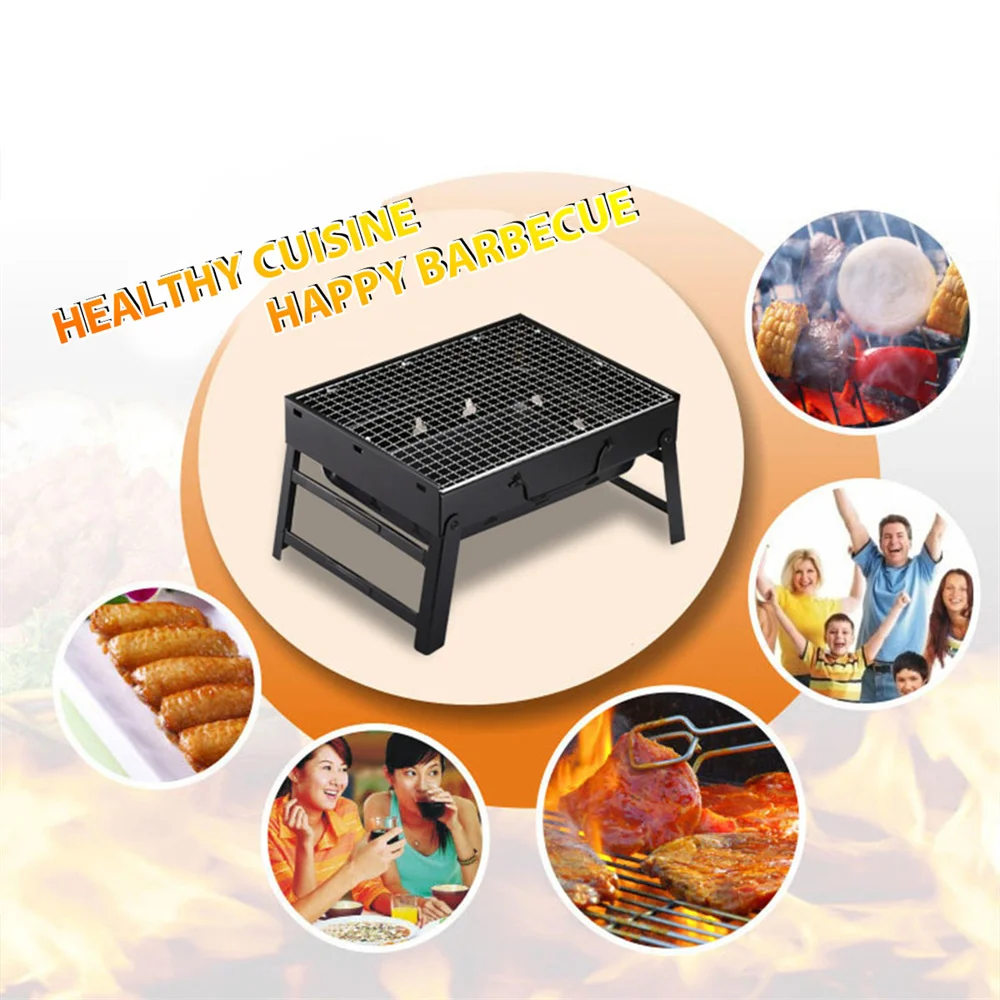 เตาบาร์บีคิวถ่านแบบพกพา 1 ชุด  - Camping Cooking Set Non Stick บทวิจารณ์และราคา
