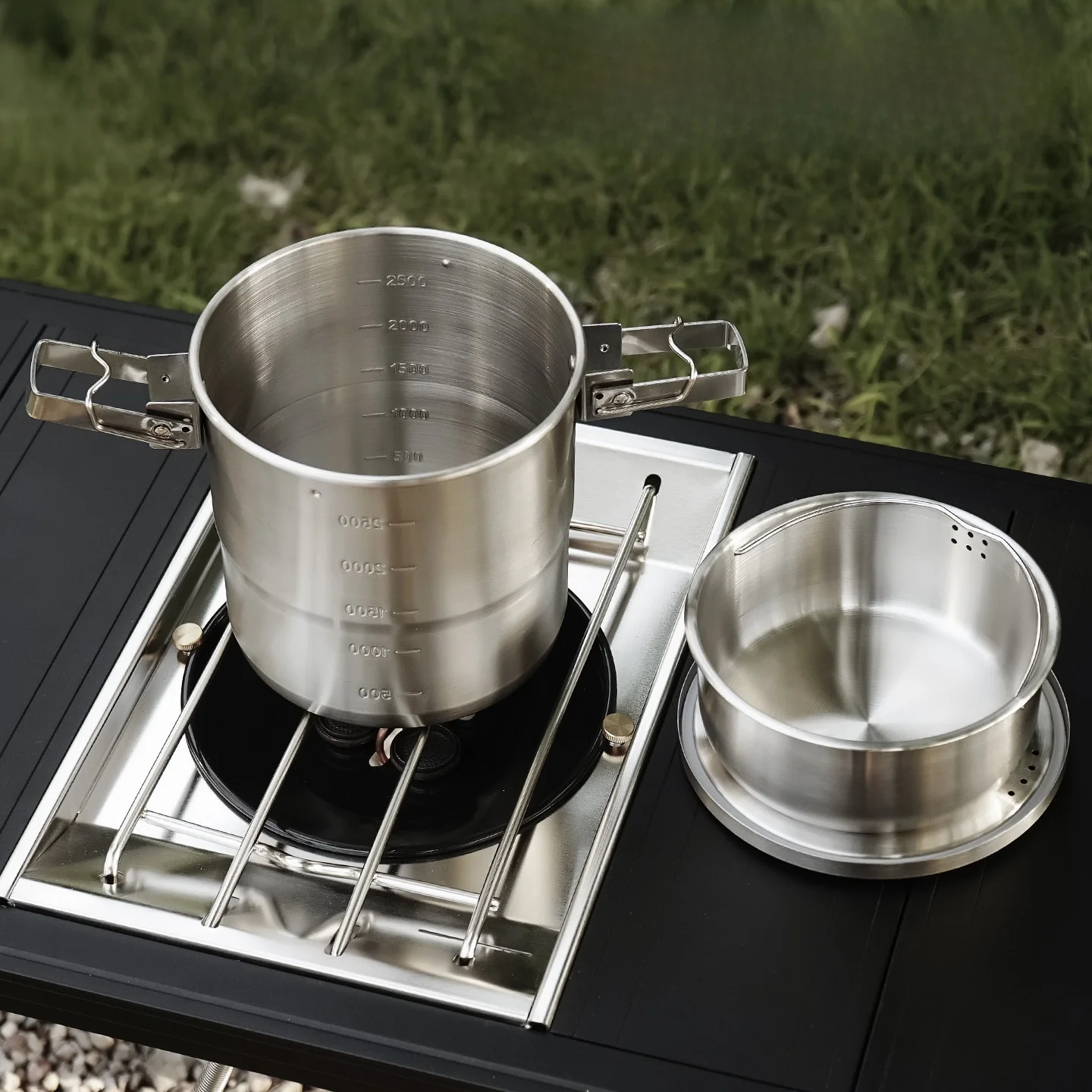 ชุดอุปกรณ์ทำอาหารแบบพกพาสำหรับ - Camping Cooking Full Set บทวิจารณ์และราคา