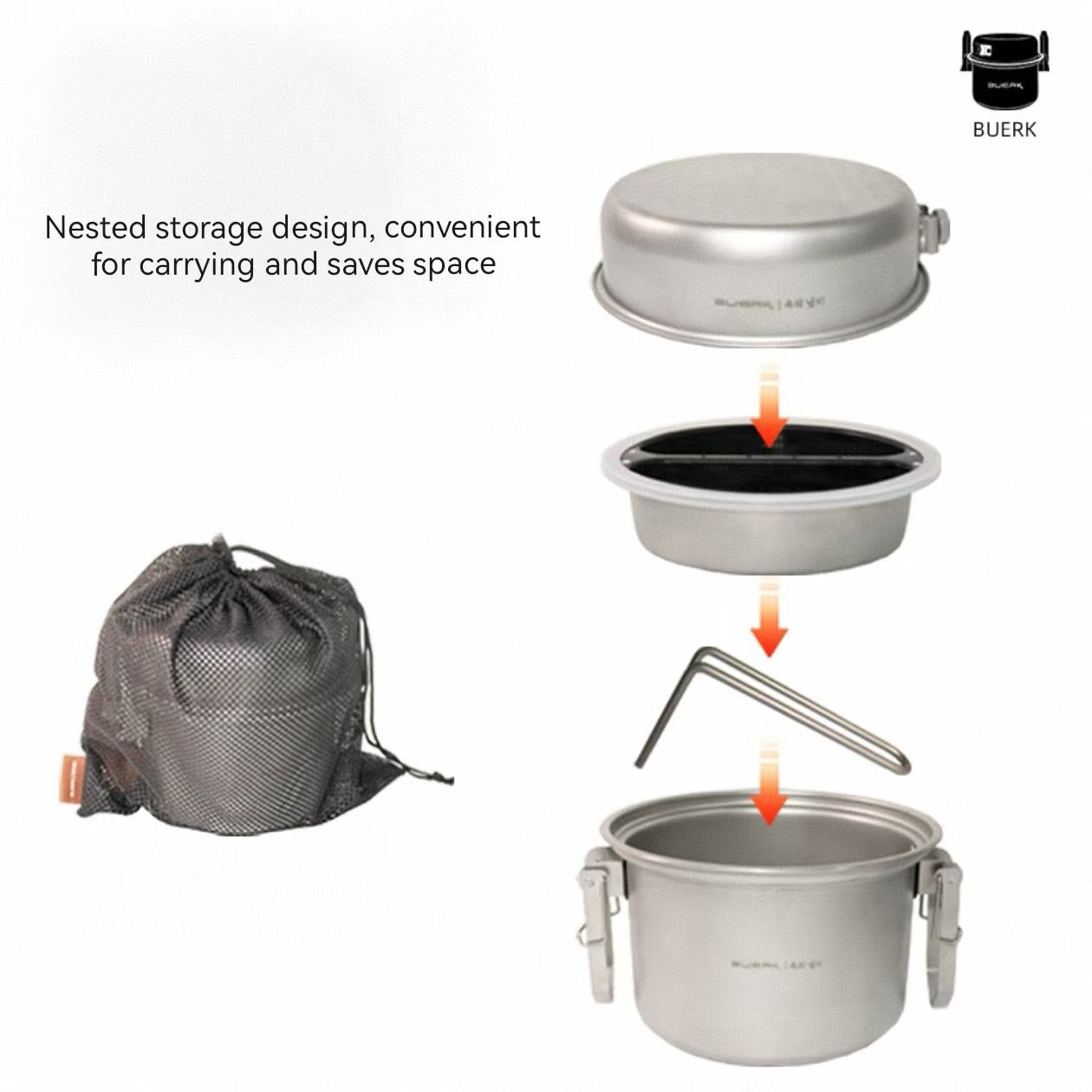 ชุดเครื่องครัวไมโครเพรสเชอร์สำ - Camping Cooking Frying Pan บทวิจารณ์และราคา