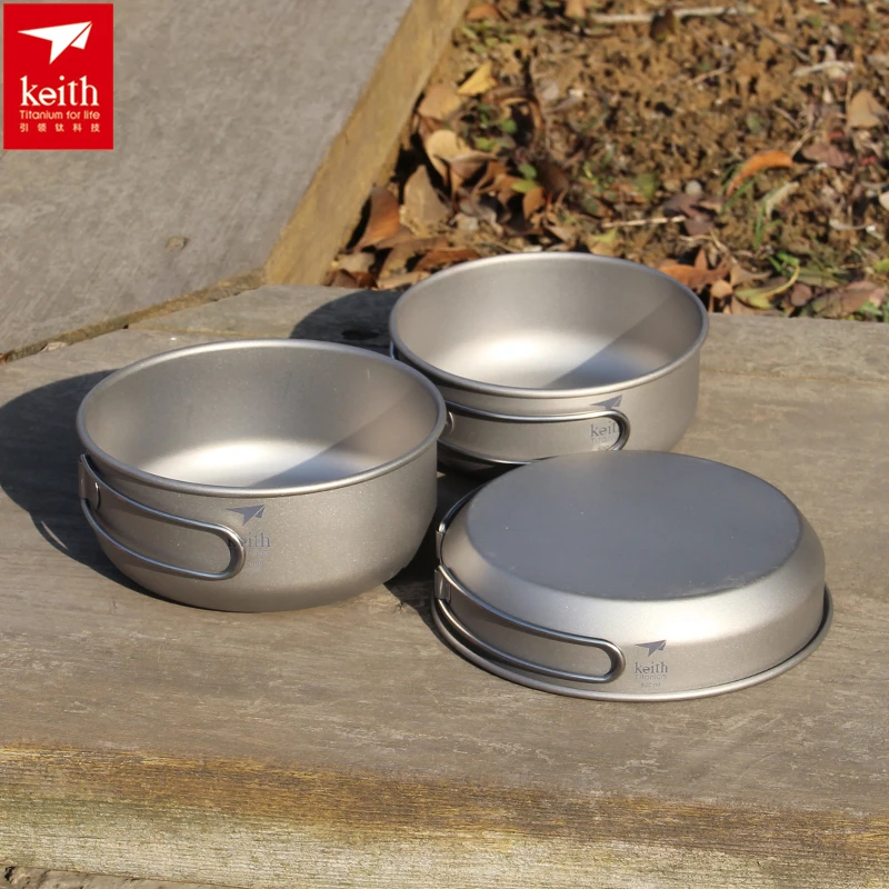 Keith 3PCS ไทเทเนียมเครื่องครั - Camping Cooking Griddle บทวิจารณ์และราคา