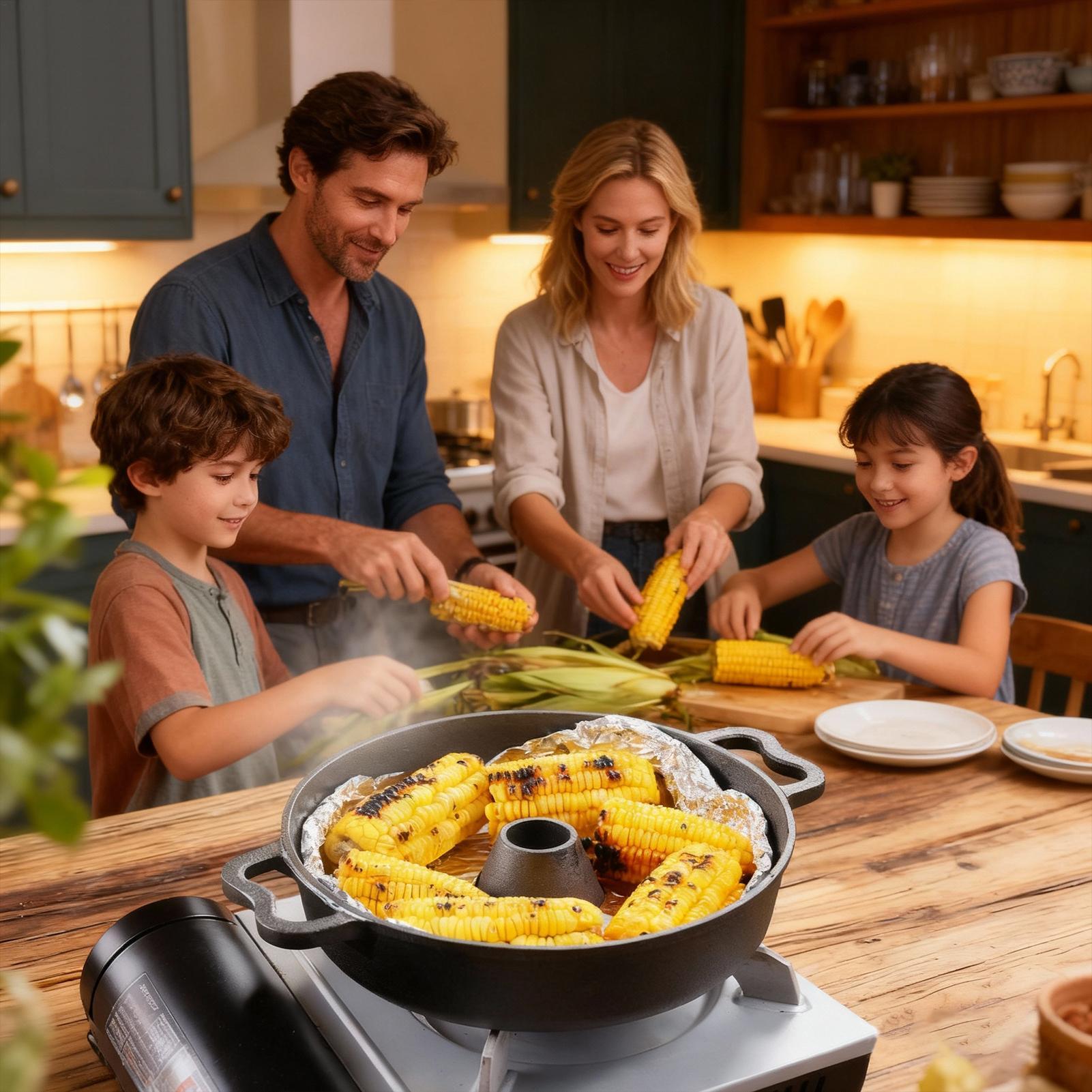 หม้อเหล็กหล่อ ทนความร้อนสูง สำ - Camping Cooking Dutch Oven บทวิจารณ์และราคา