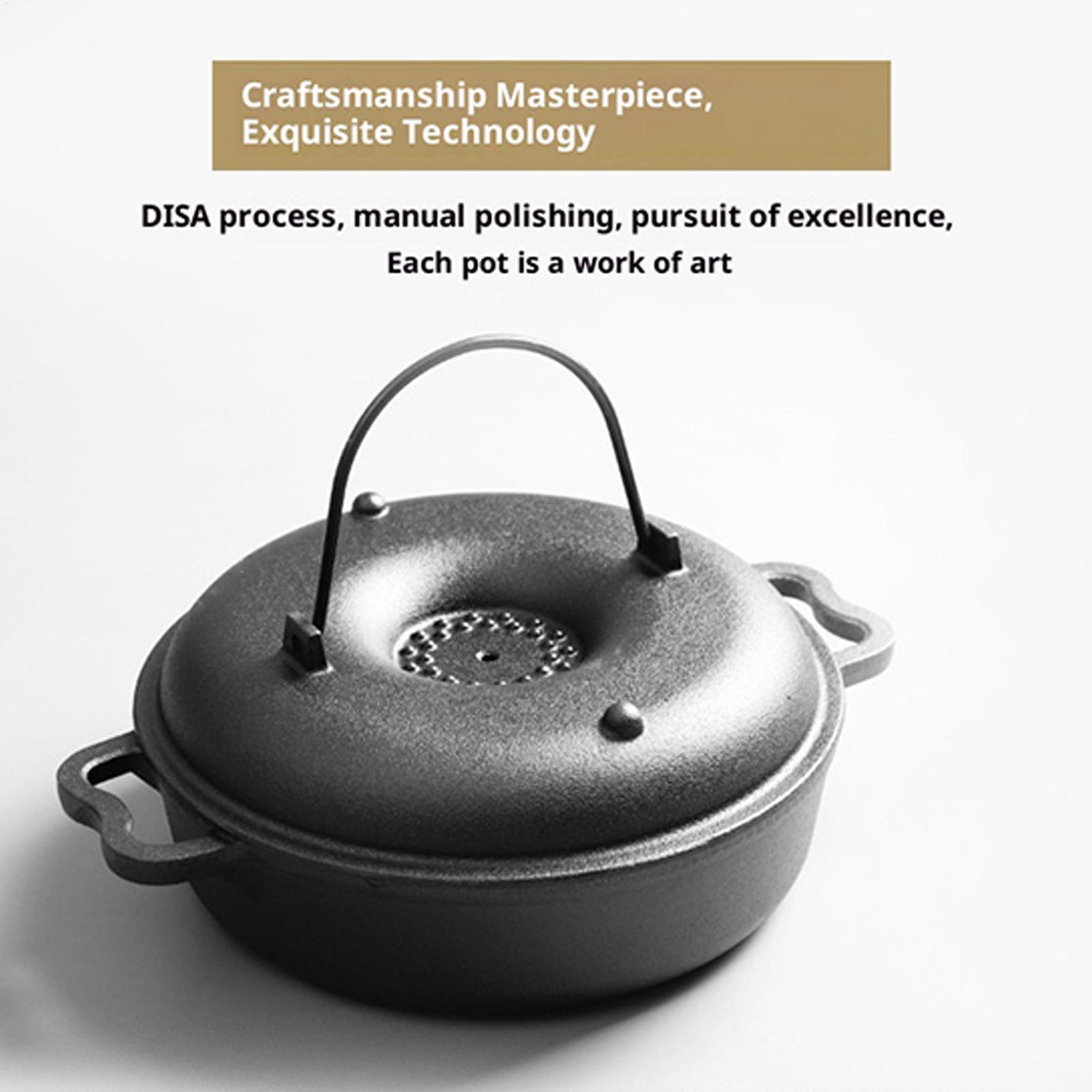หม้อเหล็กหล่อ ทนความร้อนสูง สำ - Camping Cooking Dutch Oven บทวิจารณ์และราคา
