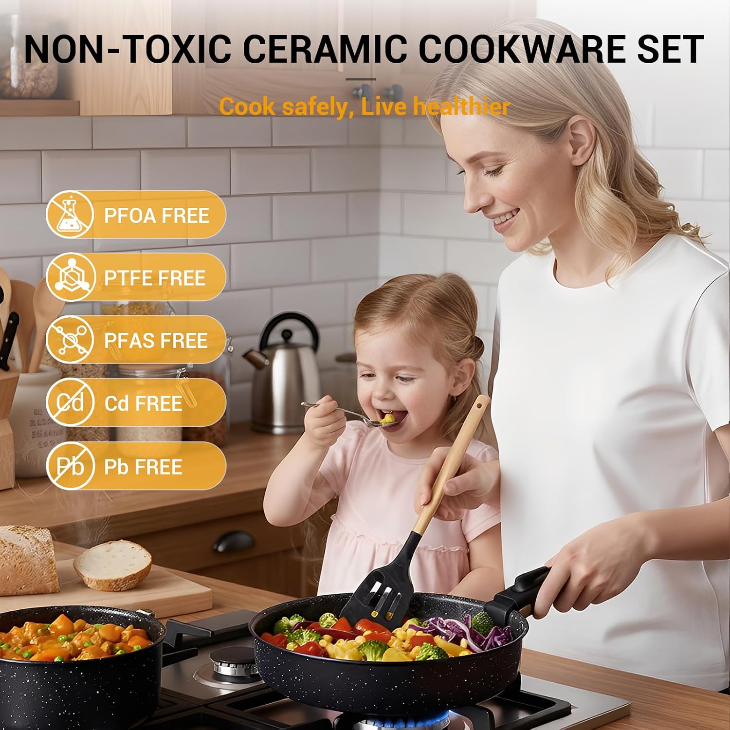 ชุดเครื่องครัวเซรามิก 21 ชิ้น  - Camping Cooking Set Detachable Handle บทวิจารณ์และราคา
