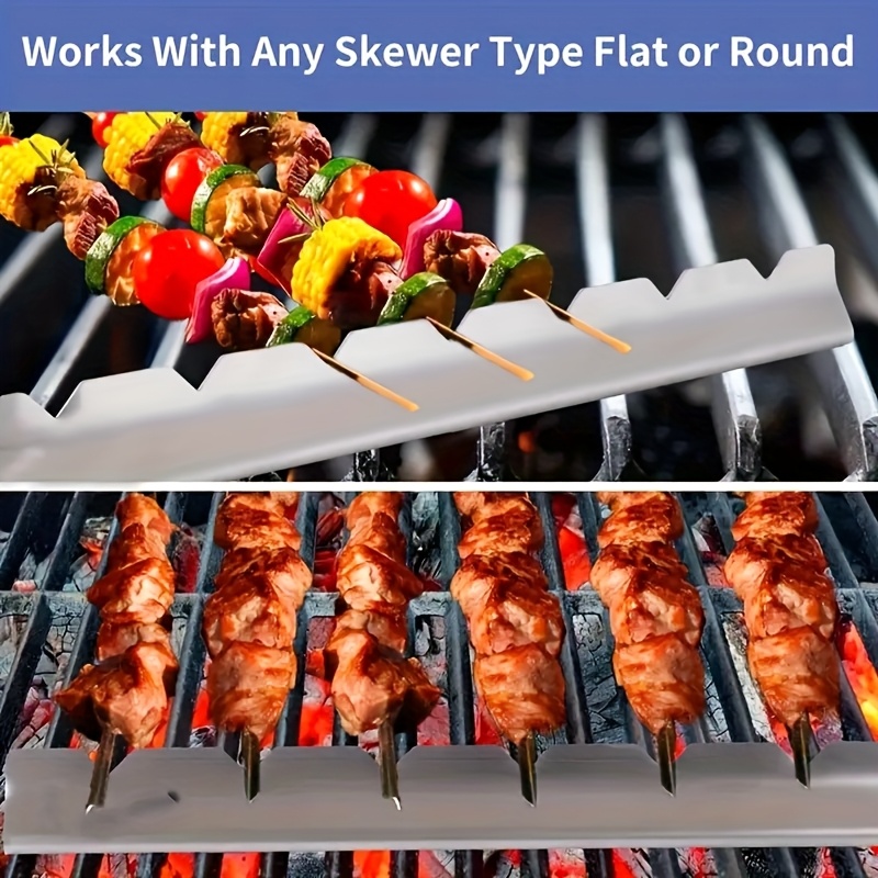 2pcs Kebab Rack Kebab ยืน Skew - Camping Cooking Full Set บทวิจารณ์และราคา