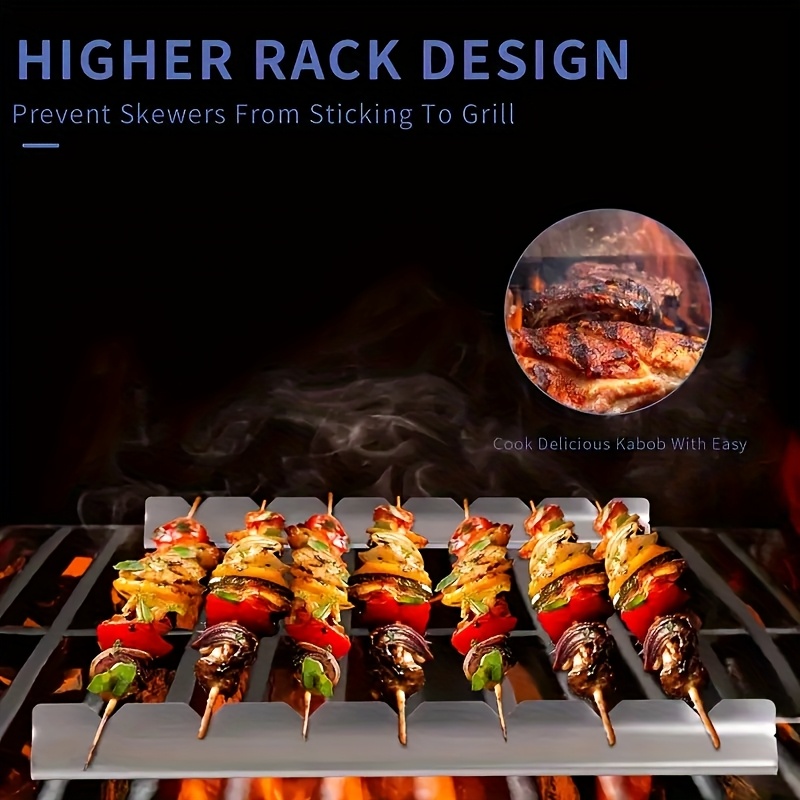 2pcs Kebab Rack Kebab ยืน Skew - Camping Cooking Full Set บทวิจารณ์และราคา