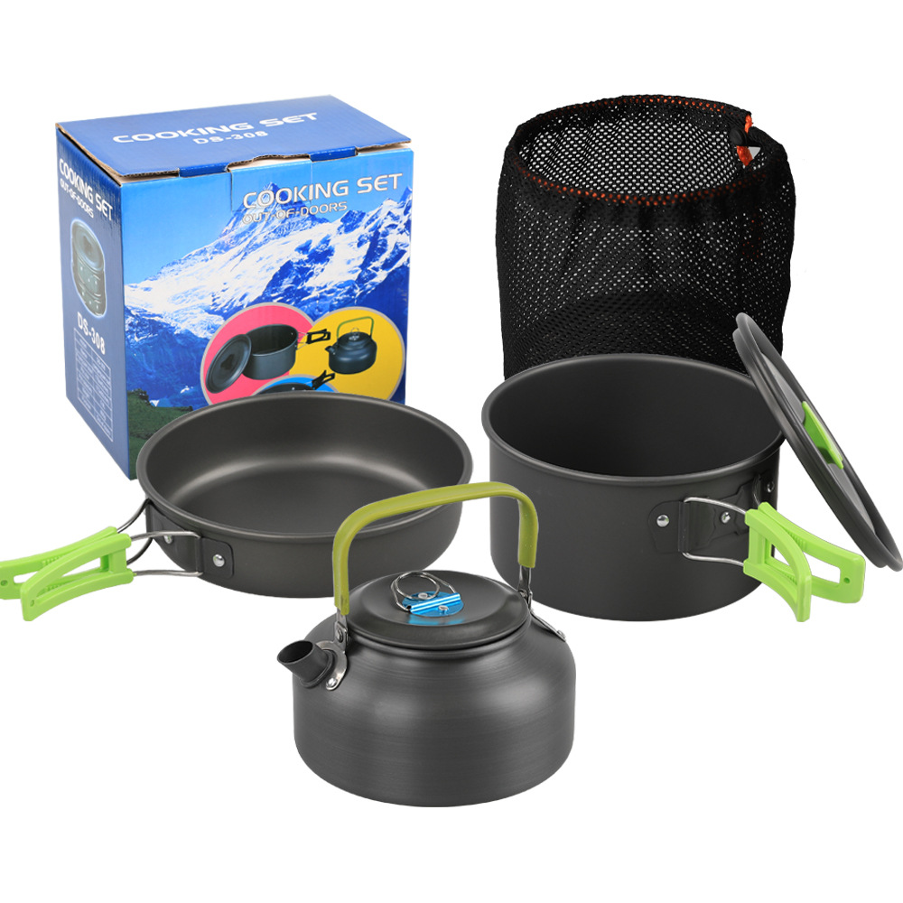 ชุดเครื่องครัวสำหรับตั้งแคมป์ก - Camping Cooking Set Non Stick บทวิจารณ์และราคา