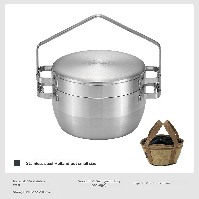 DO-25 หม้อแขวนสแตนเลสหนาพิเศษส - Camping Cooking Frying Pan บทวิจารณ์และราคา