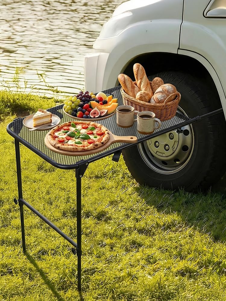 โต๊ะตั้งแคมป์ติดยางรถยนต์ ปรับ - Camping Cooking Requirements บทวิจารณ์และราคา