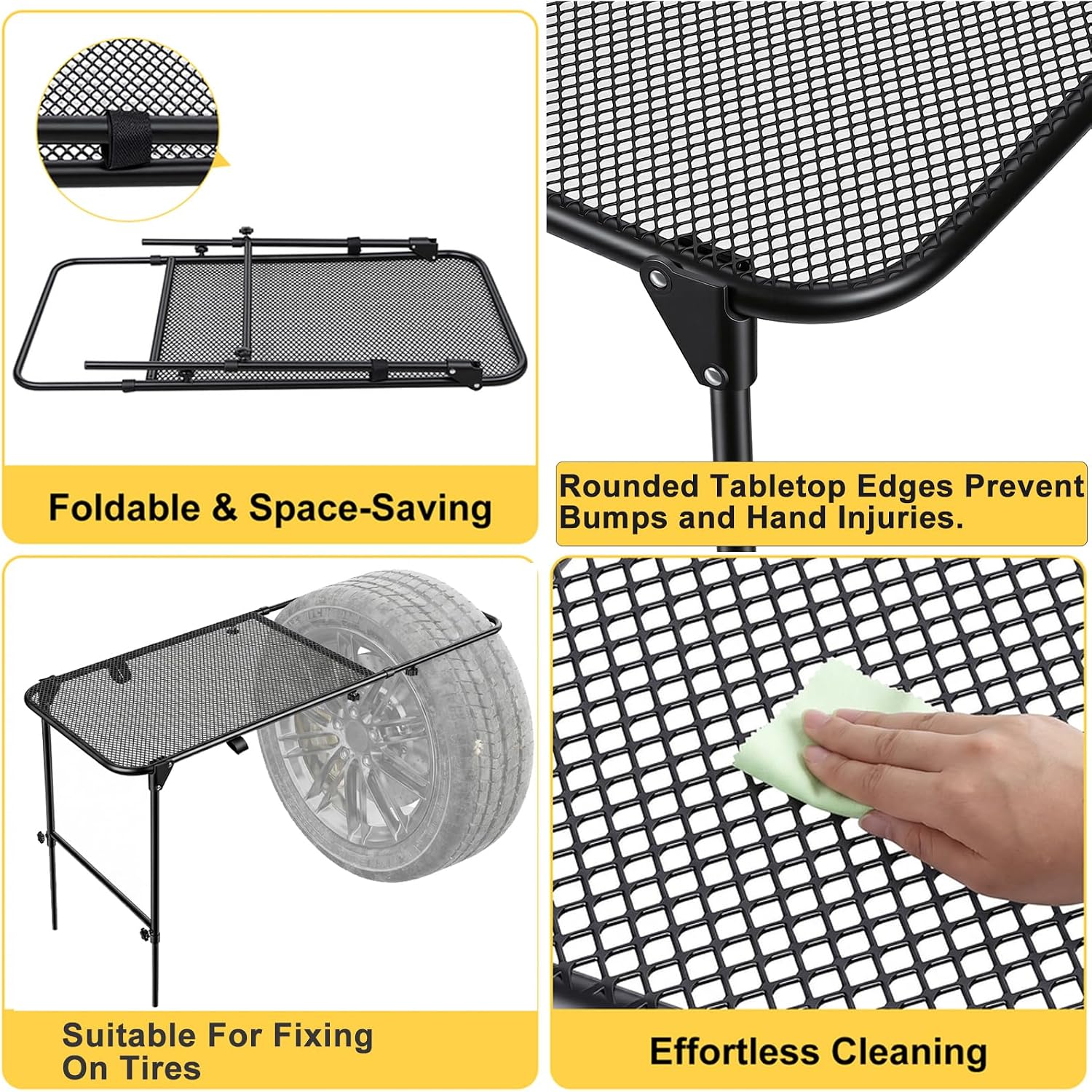 โต๊ะตั้งแคมป์ติดยางรถยนต์ ปรับ - Camping Cooking Requirements บทวิจารณ์และราคา