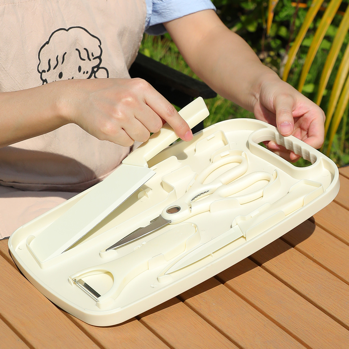 ชุดปิกนิกพกพาสำหรับกิจกรรมกลาง - Camping Cooking Set Non Stick บทวิจารณ์และราคา