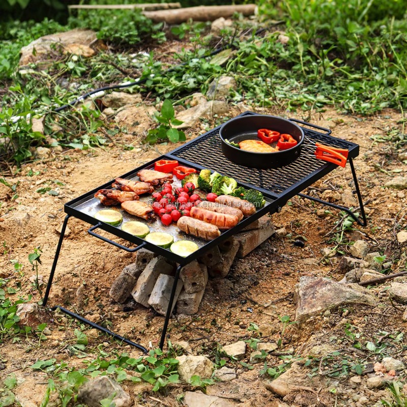 ตะแกรงย่างสำหรับตั้งแคมป์กลางแ - Camping Cooking Over Fire บทวิจารณ์และราคา