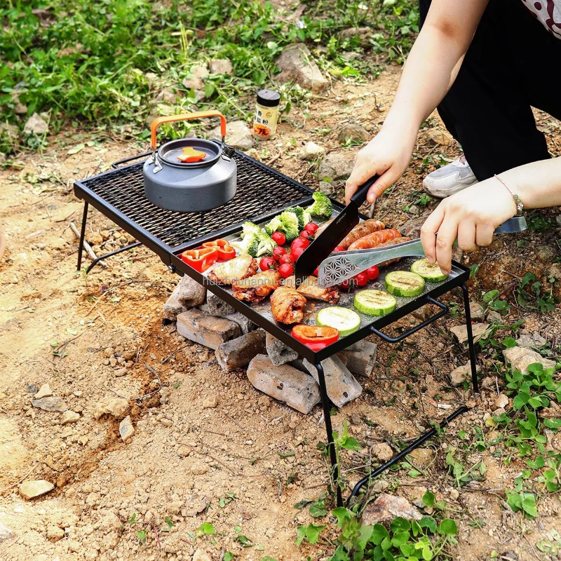 ตะแกรงย่างสำหรับตั้งแคมป์กลางแ - Camping Cooking Over Fire บทวิจารณ์และราคา