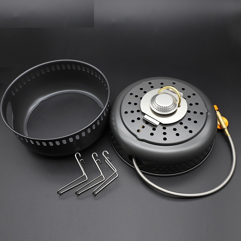 ชุดหม้อกระทะเตาแคมป์ปิ้งอัลลอย - Camping Cooking Frying Pan บทวิจารณ์และราคา