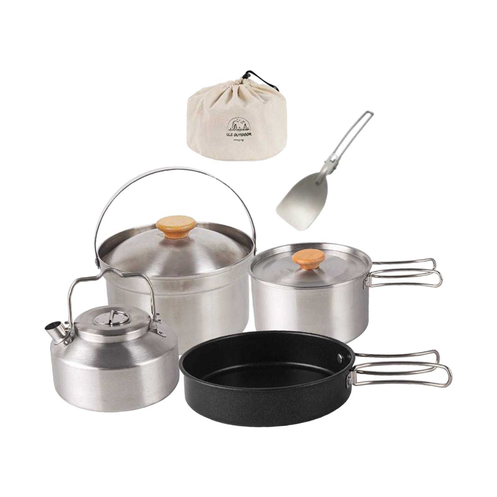 ชุดเครื่องครัวสำหรับตั้งแคมป์  - Camping Cooking Set Non Stick บทวิจารณ์และราคา