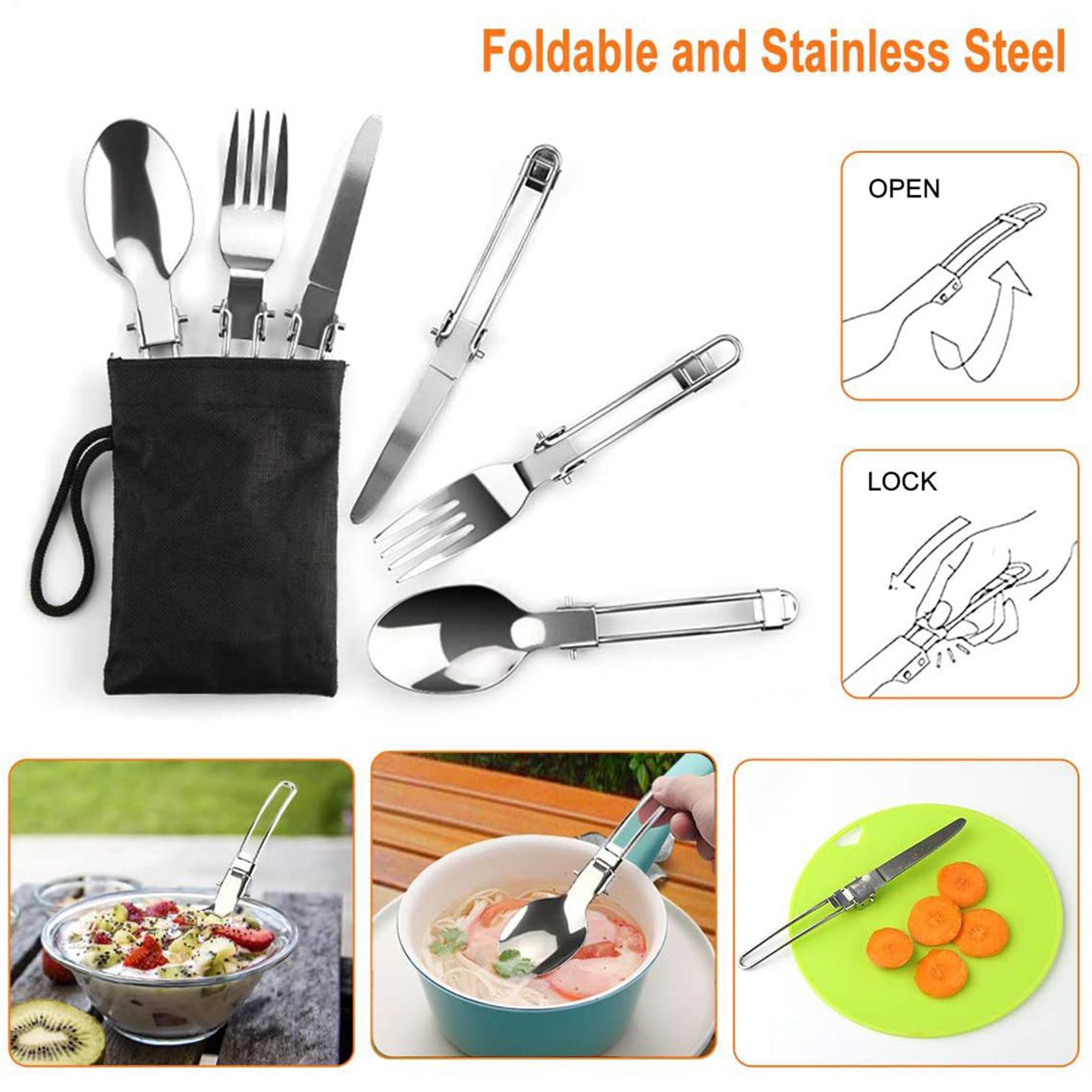 ชุดทำอาหารแบกเป้กระทะตั้งแคมป์ - Camping Cooking Set Non Stick บทวิจารณ์และราคา