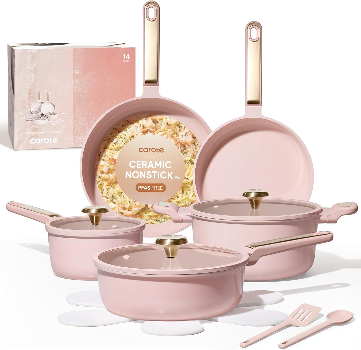 ชุดเครื่องครัวเซรามิกกันติด 14 - Camping Cooking Set Non Stick บทวิจารณ์และราคา