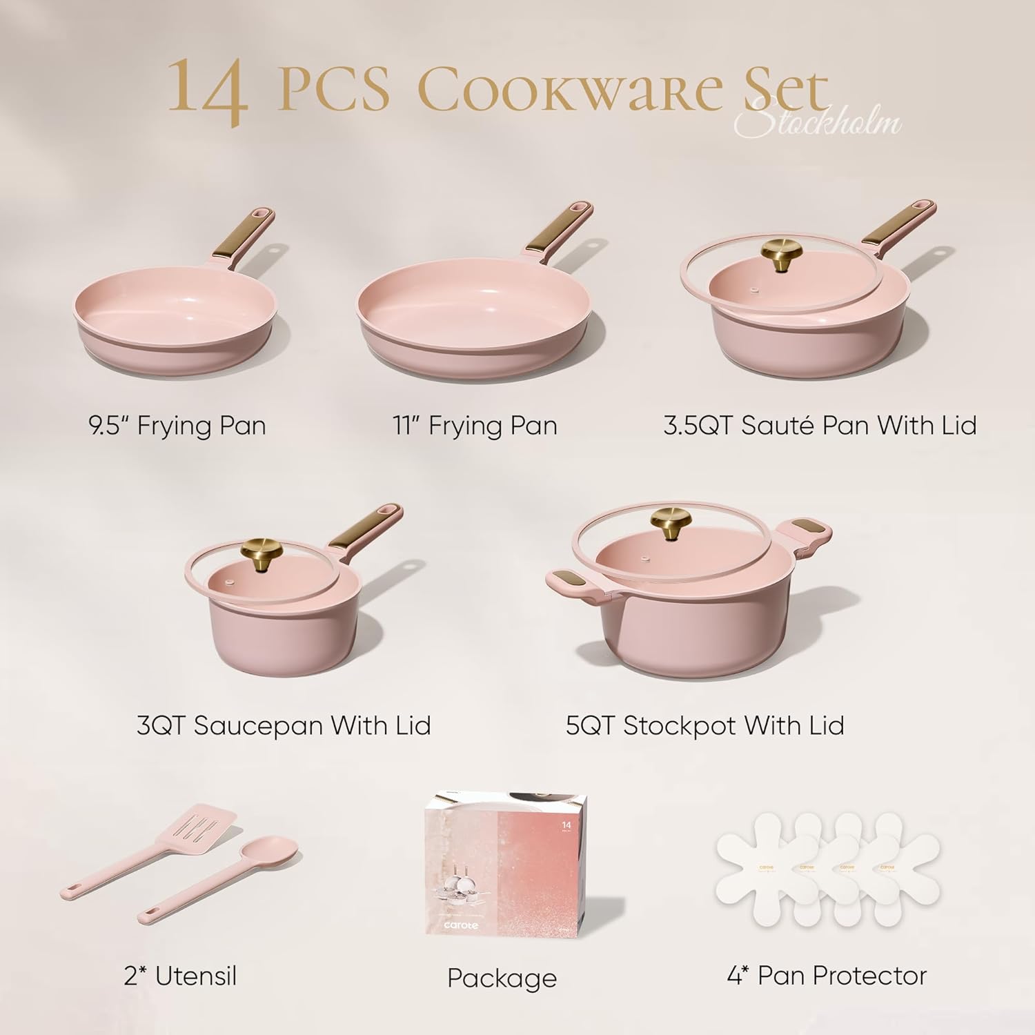 ชุดเครื่องครัวเซรามิกกันติด 14 - Camping Cooking Set Non Stick บทวิจารณ์และราคา