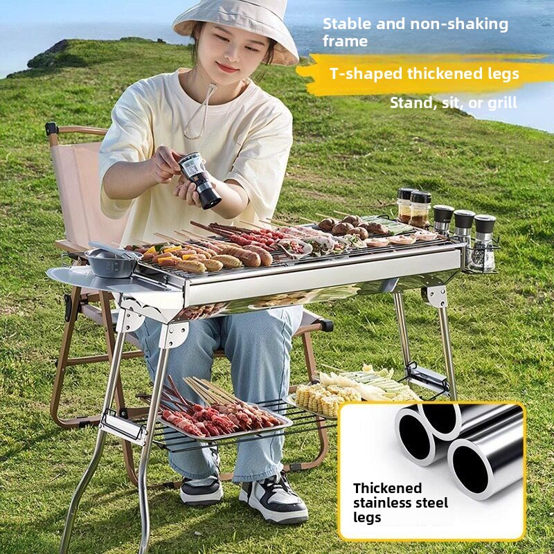 เตาบาร์บีคิวพกพา สแตนเลส 410 พ - Camping Cooking Requirements บทวิจารณ์และราคา