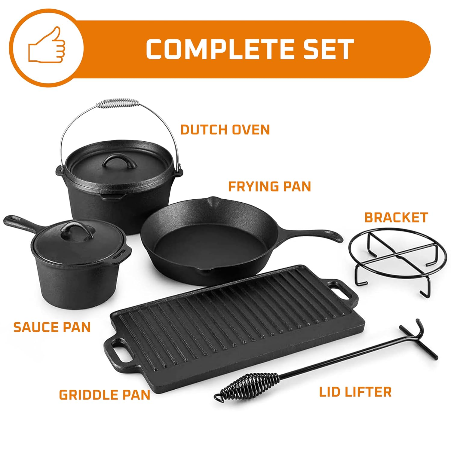 ชุดอุปกรณ์ทำอาหารสำหรับตั้งแคม - Camping Cooking Dutch Oven บทวิจารณ์และราคา