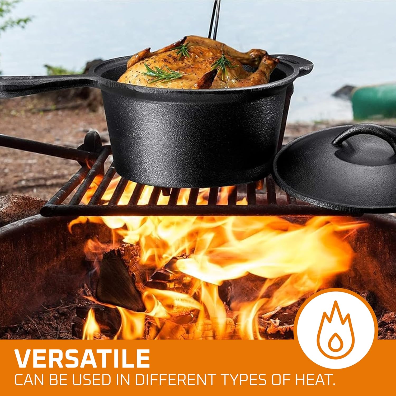 ชุดอุปกรณ์ทำอาหารสำหรับตั้งแคม - Camping Cooking Dutch Oven บทวิจารณ์และราคา