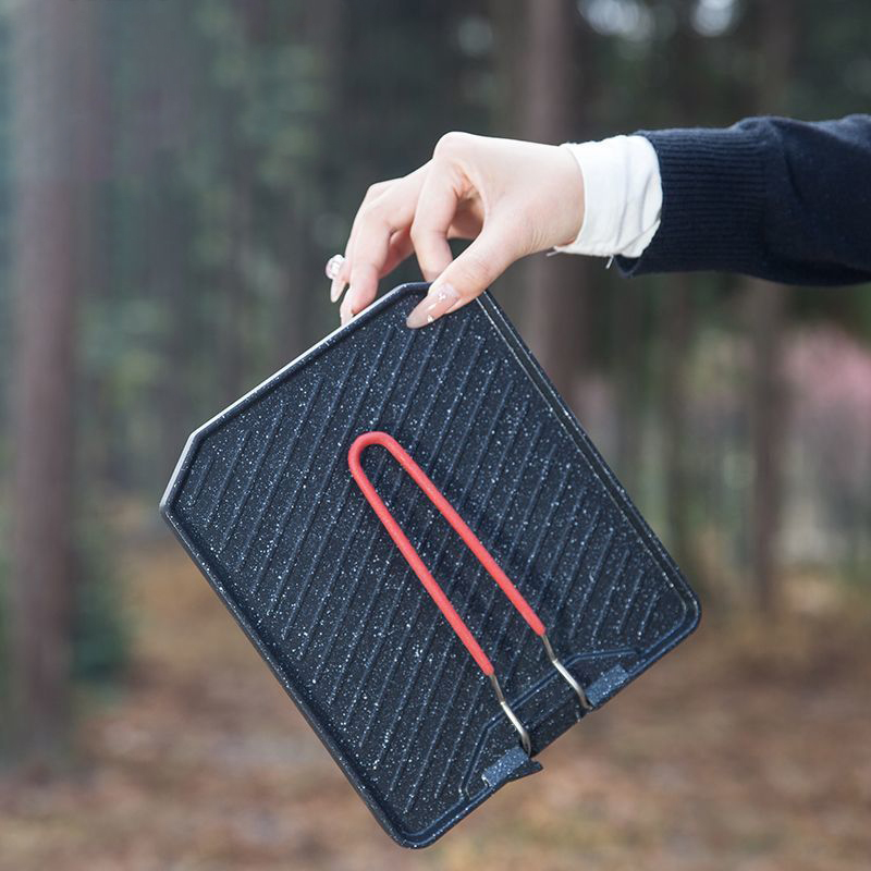 กระทะบาร์บีคิวตั้งแคมป์กลางแจ้ - Camping Cooking Set Non Stick บทวิจารณ์และราคา